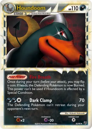 Houndoom Pokémon HS—Undaunted #82 Holo