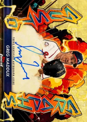 Greg Maddux 2026 Topps Finest Gustographs Baseball SuperFractor #GA-GM