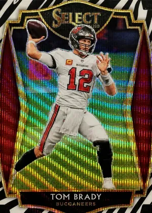 Tom Brady 2020 Panini Select Premier Level Football Zebra #101