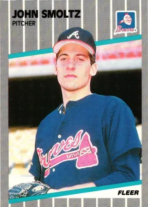 John Smoltz 1989 Fleer Glossy Baseball #602