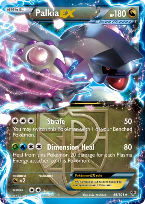 Palkia-EX Pokémon Plasma Blast #66 Holo
