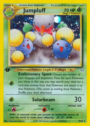 Jumpluff Pokémon Neo Revelation #9 1st Edition Holo