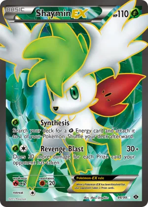 Shaymin-EX Pokémon Next Destinies #94 Holo