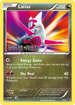 Latias Pokémon Dragon Vault #9 Holo