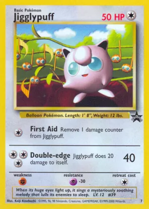 Jigglypuff Pokémon Wizards Black Star Promos #7