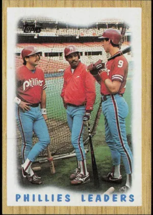 Phillies Leaders 1987 Topps Baseball #481
