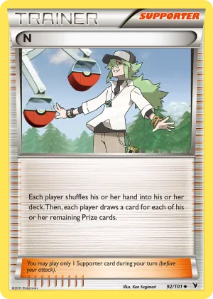 N Pokémon Noble Victories #92 Reverse Holo