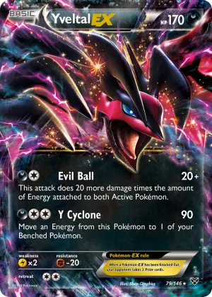 Yveltal-EX Pokémon XY #79 Holo