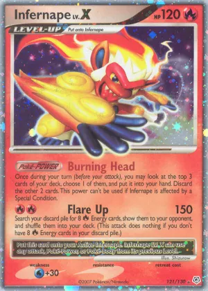 Infernape LV.X Pokémon Diamond & Pearl #121 Holo