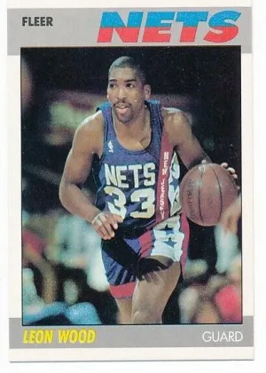 Leon Wood 1987 Fleer Basketball #127