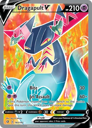 Dragapult V Pokémon Rebel Clash #183 Holo