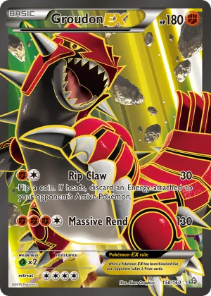 Groudon-EX Pokémon Primal Clash #150 Holo