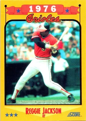 Reggie Jackson 1988 Score Baseball #501