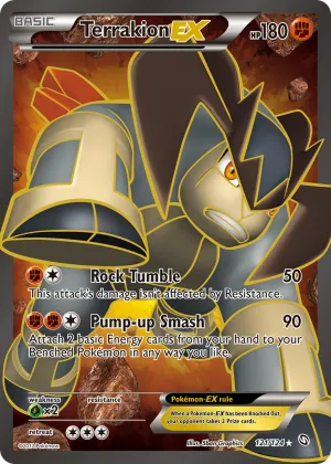 Terrakion-EX Pokémon Dragons Exalted #121 Holo