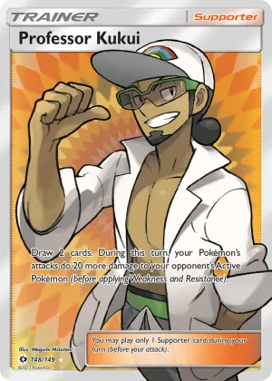 Professor Kukui Pokémon Sun & Moon #148 Holo