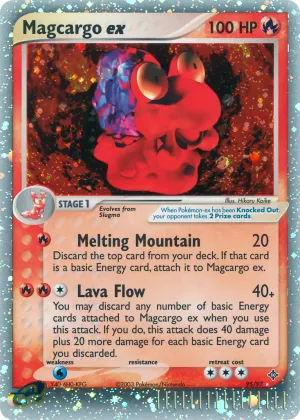 Magcargo ex Pokémon Dragon #95 Holo