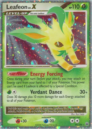 Leafeon LV.X Pokémon Majestic Dawn #99 Holo