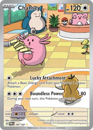 Chansey Pokémon Twilight Masquerade #187 Holo
