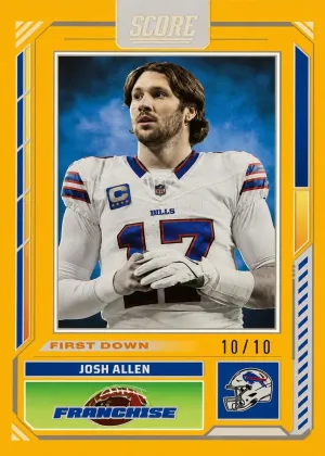 Josh Allen 2025 Panini Score The Franchise Football First Down #4