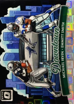 Emmitt Smith / Michael Irvin 2025 Donruss Optic Downtown Duos Football Black Pandora #13