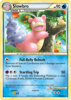 Slowbro Pokémon HS—Undaunted #38 Reverse Holo