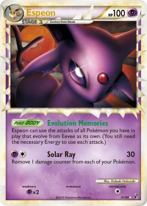 Espeon Pokémon HS—Undaunted #81 Holo