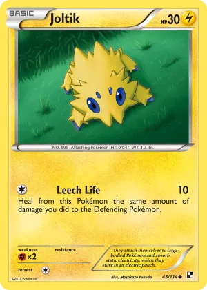 Joltik Pokémon Black & White #45 Reverse Holo