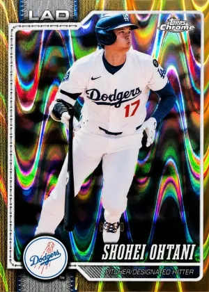 Shohei Ohtani 2026 Topps Chrome Baseball Gold Raywave Refractor #1