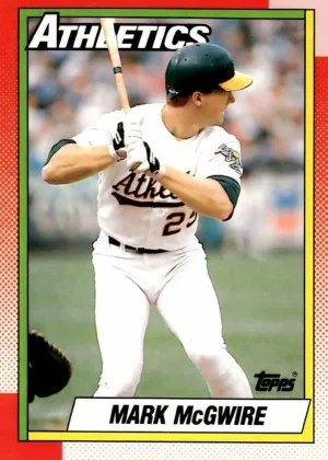 Mark McGwire 1990 Topps Baseball Tiffany #690