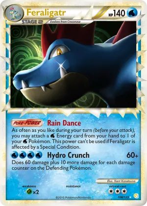 Feraligatr Pokémon HeartGold & SoulSilver #108 Holo