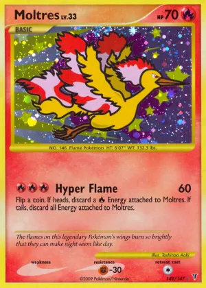 Moltres Pokémon Supreme Victors #149 Holo