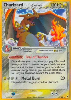 Charizard δ Pokémon Crystal Guardians #4 Reverse Holo