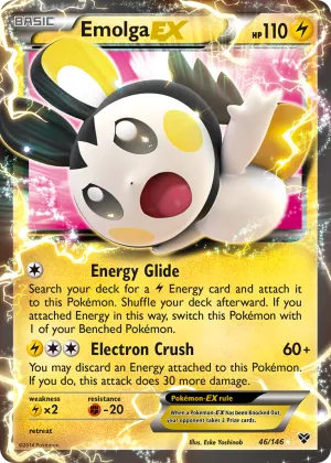 Emolga-EX Pokémon XY #46 Holo