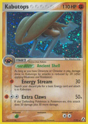 Kabutops Pokémon Legend Maker #7 Reverse Holo