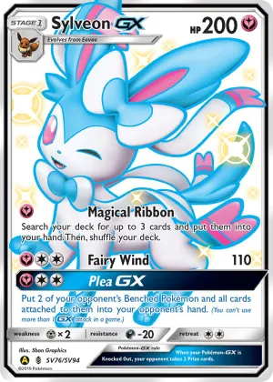 Sylveon-GX Pokémon Hidden Fates Shiny Vault #SV76 Holo