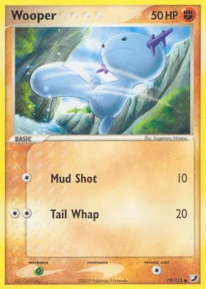 Wooper Pokémon Unseen Forces #79 Reverse Holo