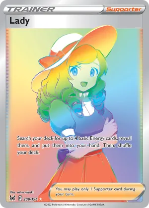 Lady Pokémon Lost Origin #208 Holo