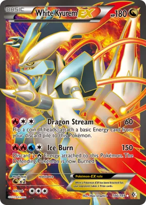 White Kyurem-EX Pokémon Boundaries Crossed #146 Holo