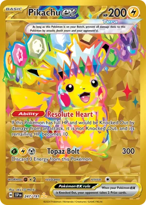 Pikachu ex Pokémon Surging Sparks #247 Holo