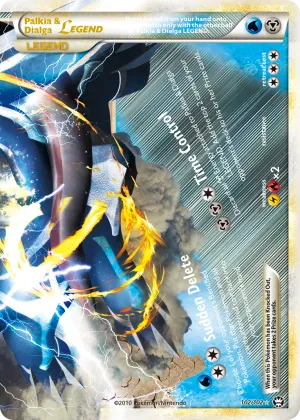 Palkia & Dialga LEGEND Pokémon HS—Triumphant #102 Holo