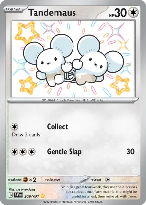 Tandemaus Pokémon Paldean Fates #209 Holo