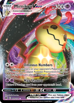Mimikyu VMAX Pokémon Brilliant Stars #69 Holo
