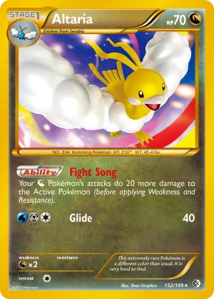 Altaria Pokémon Boundaries Crossed #152 Holo