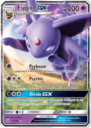 Espeon-GX Pokémon Sun & Moon #61 Holo