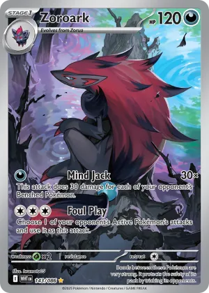 Zoroark Pokémon White Flare #143 Holo