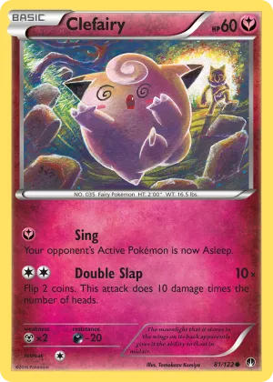 Clefairy Pokémon BREAKpoint #81 Reverse Holo