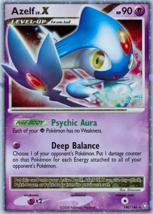 Azelf LV.X Pokémon Legends Awakened #140 Holo