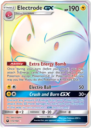 Electrode-GX Pokémon Celestial Storm #172 Holo