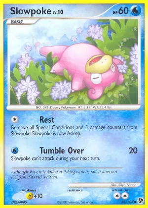 Slowpoke Pokémon Great Encounters #82 Reverse Holo