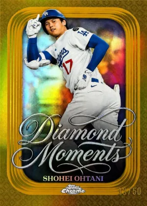 Shohei Ohtani 2026 Topps Chrome Diamond Moments Baseball Gold Refractor #DM-47
